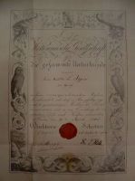 0_Urkunde_Mitgliedschaft_Appia_18.April_1860